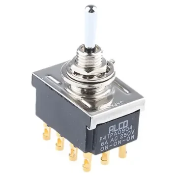 TE Connectivity Toggle Switch, Panel Mount, On-On-On, 4PDT, Solder Terminal, 125V - 3-6437630-6 product image