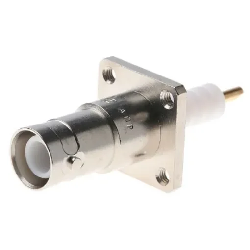 TE Connectivity, Plug Panel Mount SHV Connector, Solder Termination, Straight Body - 51421-2 product image