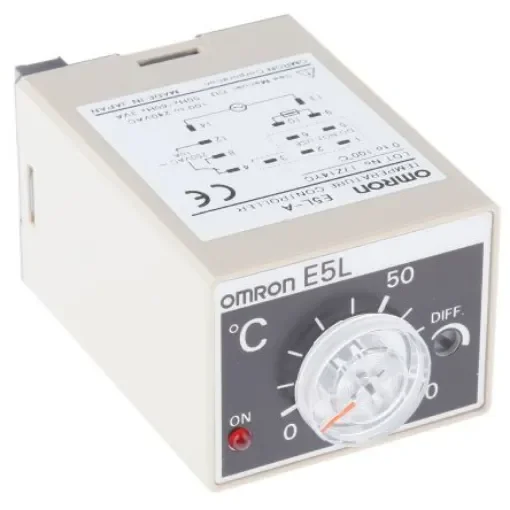 Omron Bi-Metallic Thermostat, +100°C Max, SPDT, Bracket Mount - E5LA0100 product image