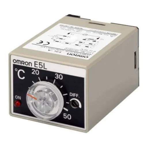 Omron Bi-Metallic Thermostat, +50°C Max, SPDT, Bracket Mount - E5L-A 0-50 product image
