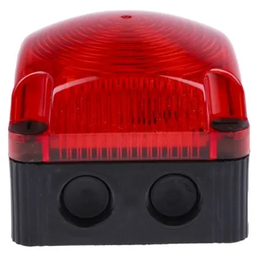 Werma BWM 853 Series Red Steady Beacon, 24 V dc, Surface Mount, Wall Mount, LED Bulb, IP66, IP67 - 853.100.55 product image