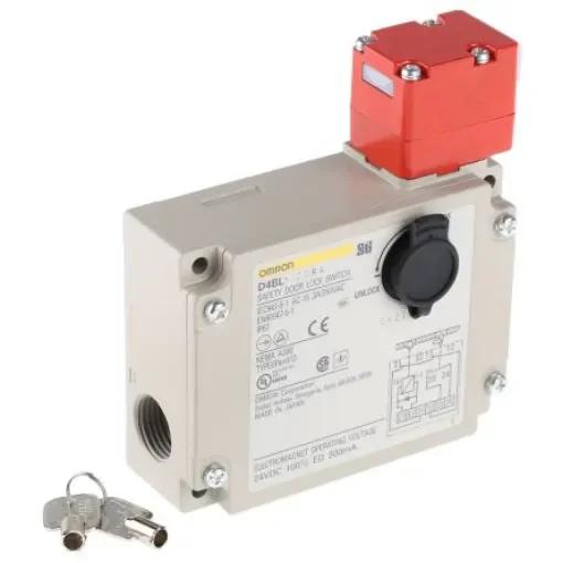 Omron D4BL Series Solenoid Interlock Switch, Power to Unlock, 24V dc - D4BL-2CRA product image