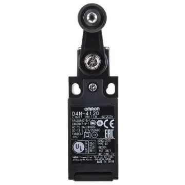 Omron D4N Series Roller Lever Interlock Switch, NO/NC, DPST, Plastic Housing - D4N-4120 product image