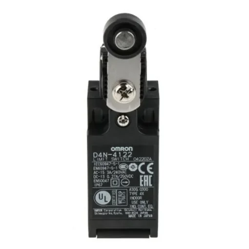 Omron D4N Series Roller Lever Interlock Switch, NO/NC, IP67, DPST - D4N-4122 product image
