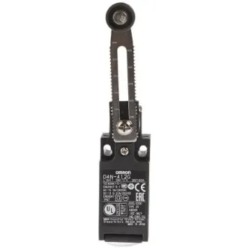 Omron D4N Series Adjustable Roller Lever Limit Switch, 1NC/1NO, DPST, Plastic Housing - D4N-412G product image