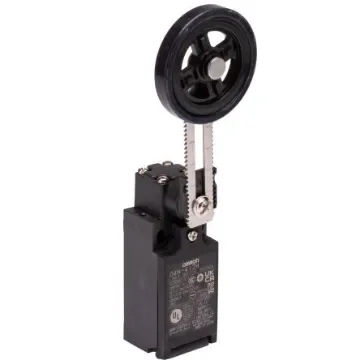 Omron D4N Series Roller Lever Limit Switch, 1NC/1NO, IP67, DPST, Plastic Housing - D4N-412H product image