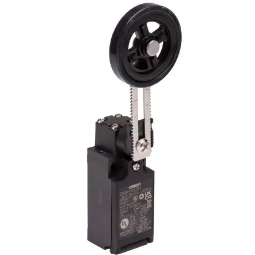 Omron D4N Series Roller Lever Limit Switch, 1NC/1NO, IP67, DPST, Plastic Housing - D4N-412H product image