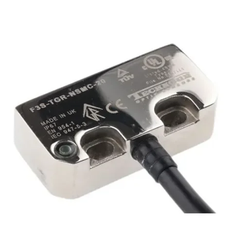 Omron F3S-TGR-N_C Series Magnetic Non-Contact Safety Switch, 24V dc, Stainless Steel Housing, NO/2NC, 5m Cable - F3S-TGR-NSMC-20-05 product image