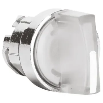 Schneider Electric Harmony XB4 Series 2 Position Selector Switch Head, 22mm Cutout, White Handle - ZB4BK1413 product image