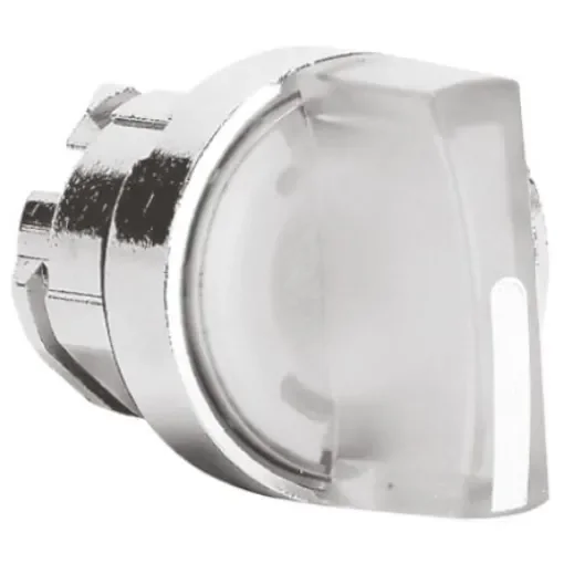 Schneider Electric Harmony XB4 Series 2 Position Selector Switch Head, 22mm Cutout, White Handle - ZB4BK1413 product image