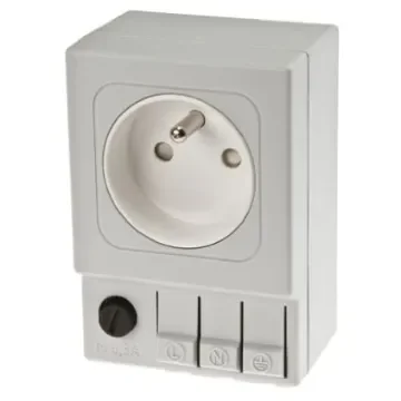 STEGO SD035 Light Grey 1 Gang Plug Socket, 6.3A, Type E - French, Indoor Use - 03501.0-00 product image