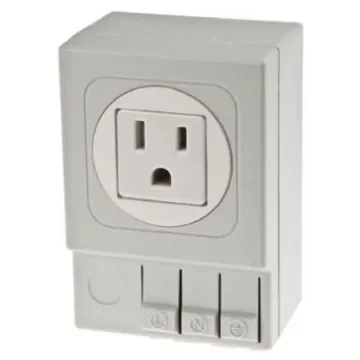 STEGO SD035 Light Grey 1 Gang Plug Socket, 15A, NEMA 5-15R, Indoor Use - 03504.0-01 product image