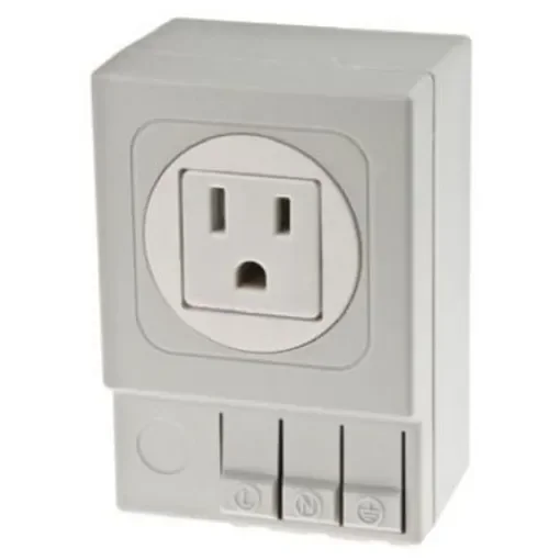 STEGO SD035 Light Grey 1 Gang Plug Socket, 15A, NEMA 5-15R, Indoor Use - 03504.0-01 product image