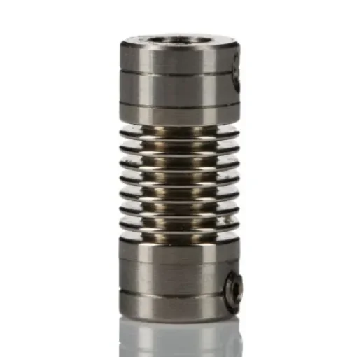 Huco Bellows Coupling, 6.4mm Outside Diameter, 3mm Bore, 14mm Length Coupler - 321.07.1414 product image