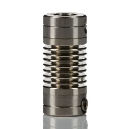 Huco Bellows Coupling, 6.4mm Outside Diameter, 3mm Bore, 14mm Length Coupler - 321.07.1416 product image