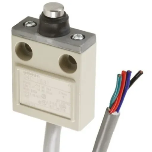 Omron Roller Lever Limit Switch, NO/NC, IP67, SPDT, Metal Housing, 250V ac Max, ac 5A Max - D4C-1220 product image