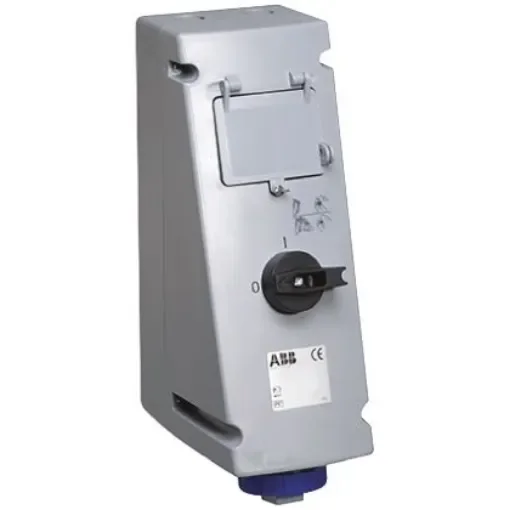 Amphenol Industrial Right Angle Switchable IP67 Industrial Interlock Socket 2P+E, Earthing Position 6h, 16A, 250 V - 2CMA167801R1000  216MHS6W product image