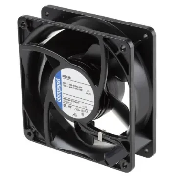 ebm-papst 4000 N Series Axial Fan, 230 V ac, AC Operation, 160m³/h, 19W, 119 x 119 x 38mm - 4650NR product image