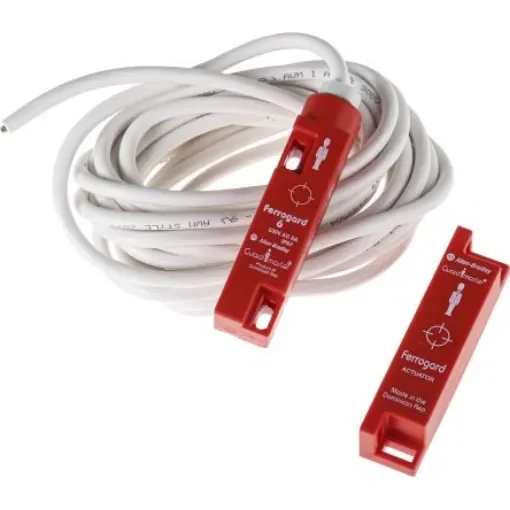 Allen Bradley Guardmaster 440N Series Magnetic Non-Contact Safety Switch, 250V ac, Plastic Housing, NC, 4m Cable - 440N-G02028 product image