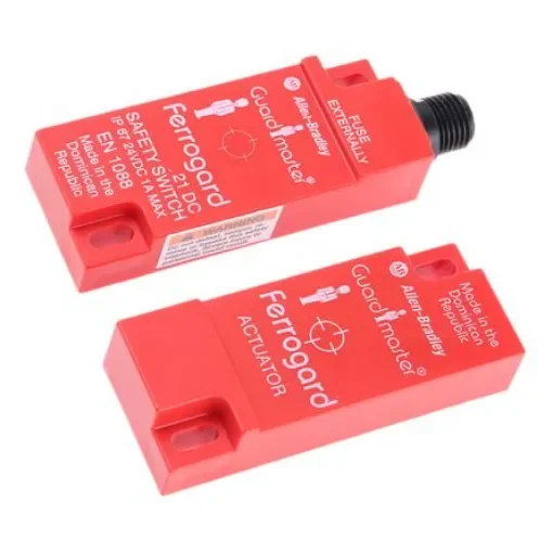 Allen Bradley Guardmaster 440N Series Magnetic Non-Contact Safety Switch, 24V dc, Plastic Housing, 2NC, 6-Pin Micro QD - 440N-G02099 product image