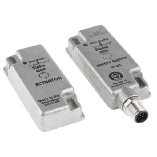 Allen Bradley Guardmaster 440N Series Magnetic Non-Contact Safety Switch, 250 V ac, 300V dc, Stainless Steel Housing, - 440N-S32047 product image