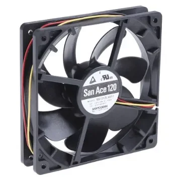 Sanyo Denki San Ace 9S Series Axial Fan, 12 V dc, DC Operation, 81.6m³/h, 960mW, 80mA Max, 119 x 119 x 25mm - 9S1212L4011 product image