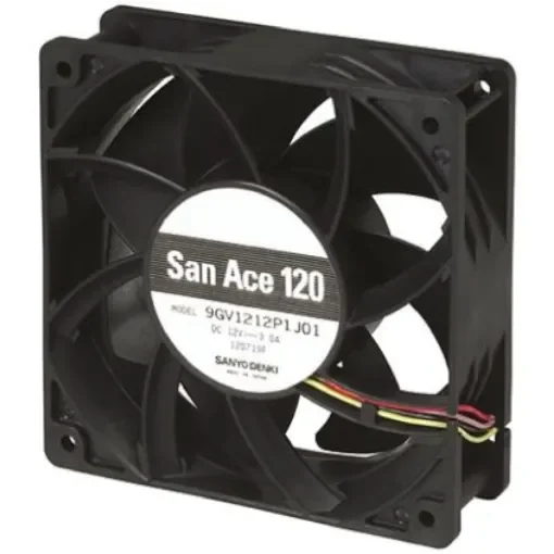 Sanyo Denki San Ace 9S Series Axial Fan, 12 V dc, DC Operation, 120m³/h, 2.28W, 190mA Max, 119 x 119 x 25mm - 9S1212F4011 product image