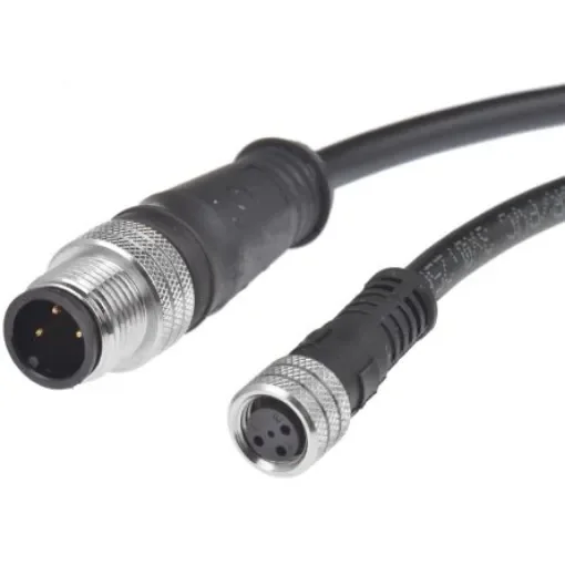 Brad from Molex Straight Female 3 way M8 to Straight Male 3 way M12 Sensor Actuator Cable, 3m - 1200878416 product image