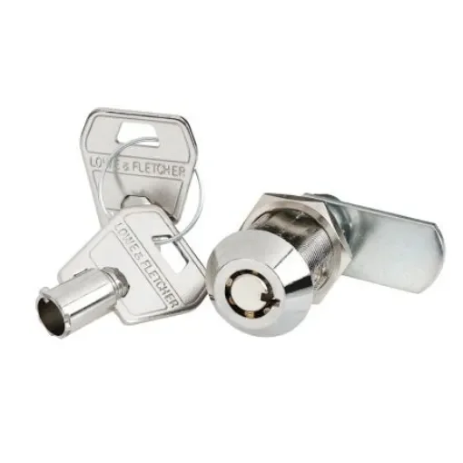 Euro-Locks a Lowe & Fletcher group Company Tumbler Lock, 30mm Panel-to-Tongue, 19.2 x 16mm Cutout, Key Unlock - 4314-0100BA product image