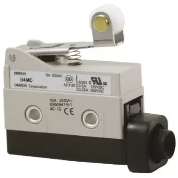 Omron D4MC Series Lever Limit Switch, NO/NC, IP67, SPDT, 480V ac Max, ac 3 A, dc 250mA Max - D4MC-1000 product image