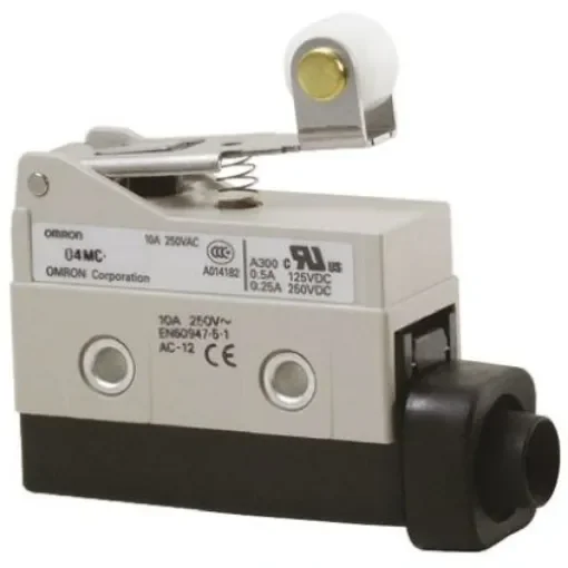 Omron D4MC Series Lever Limit Switch, NO/NC, IP67, SPDT, 480V ac Max, ac 3 A, dc 250mA Max - D4MC-1000 product image