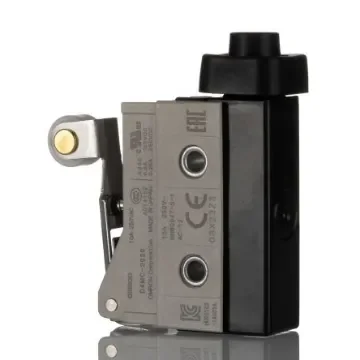 Omron D4MC Series Short Hinge Roller Lever Limit Switch, NO/NC, IP67, SPDT, 480V ac Max, ac 3 A, dc 250mA Max - D4MC-2020 product image
