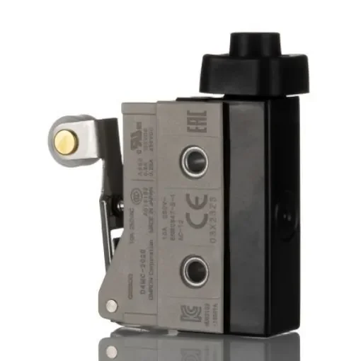 Omron D4MC Series Short Hinge Roller Lever Limit Switch, NO/NC, IP67, SPDT, 480V ac Max, ac 3 A, dc 250mA Max - D4MC-2020 product image