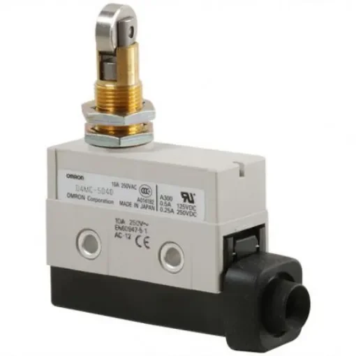 Omron D4MC Series Plunger Limit Switch, NO/NC, IP67, SPDT, 480V ac Max, ac 3 A, dc 250mA Max - D4MC-5040 product image