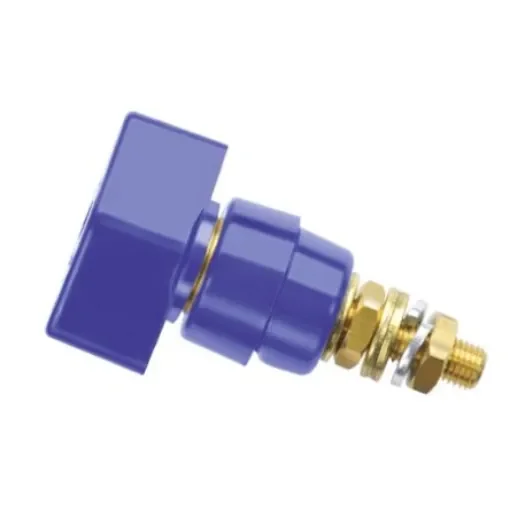 Schutzinger 4mm Blue Terminal Post, 1kV, 63A, M6 x 0.75 Thread - POL 631 / BL product image