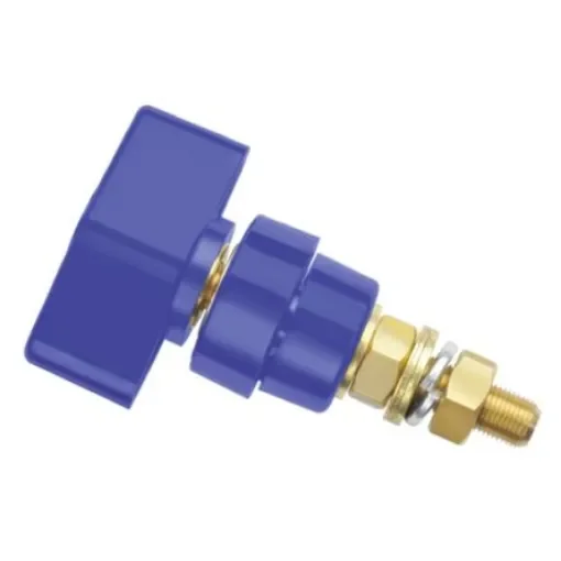 Schutzinger 4mm Blue Terminal Post, 1kV, 100A, M8 x 0.75 Thread - POL 102 / BL product image