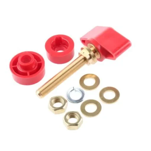 Schutzinger 4mm Red Terminal Post, 1kV, 100A, M8 x 0.75 Thread - POL 102 / RT product image