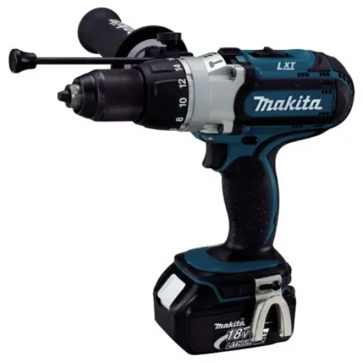 Makita DHP Keyless 18V Cordless Combi Drill Li-Ion, Euro Plug - DHP451RTJ product image