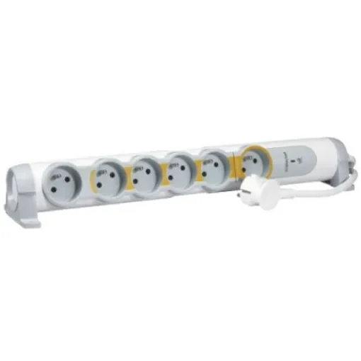 Legrand 1.5m 6 Socket Type E - French Extension Lead - 0 500 87 product image
