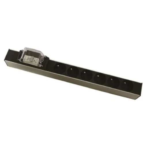 RS PRO Type E - French 6 Gang Power Distribution Unit, 2.5m Cable, 16A, 230 V ac - 7553964 product image