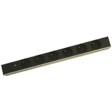 RS PRO Type E - French 6 Gang Power Distribution Unit, 2.5m Cable, 16A, 230 V ac - 7553974 product image