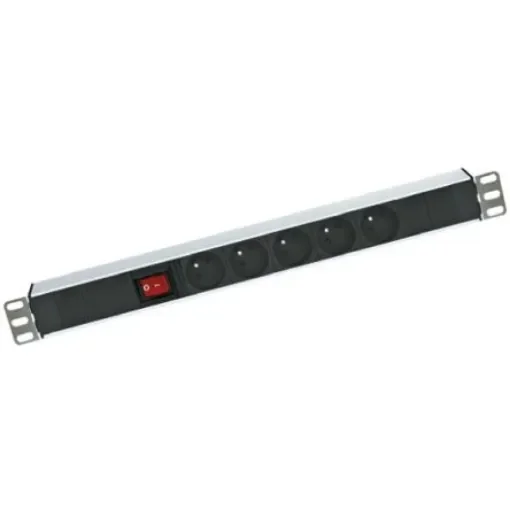 RS PRO Type E - French 5 Gang Power Distribution Unit, 2.5m Cable, 16A, 230 V ac - 7553983 product image