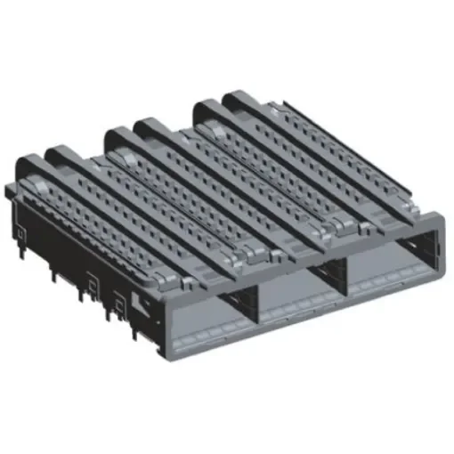 TE Connectivity QSFP Cage Assembly with Heatsink, 2057042-1 product image