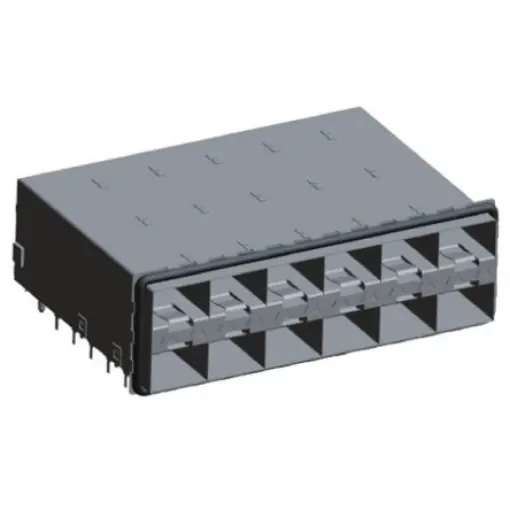 TE Connectivity SFP+ Connector, Cage & Heatsink Male 2 x 6-Port 20-Position, 2007567-5 product image