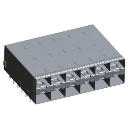 TE Connectivity SFP+ Connector & Cage Male 2 x 6-Port 20-Position, 2007562-5 product image