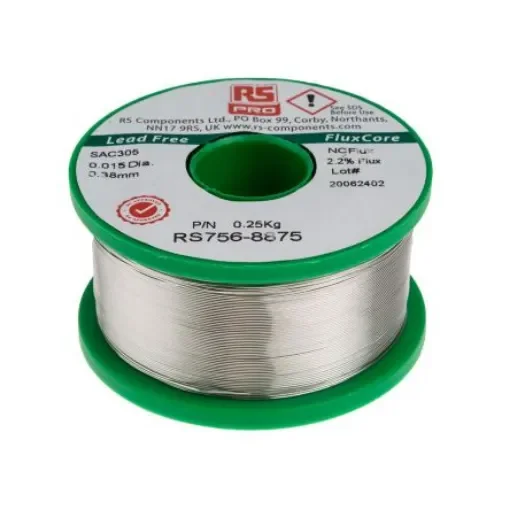 RS PRO Wire, 0.38mm Lead Free Solder, 217°C Melting Point - 7568875 product image