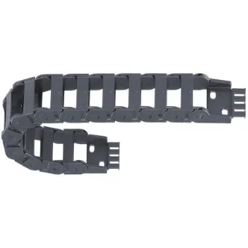 Igus 10, e-chain Black Cable Chain - Flexible Slot, W26 mm x D23mm, L1m, 28 mm Min. Bend Radius, Igumid G - 10.015.028.0 product image