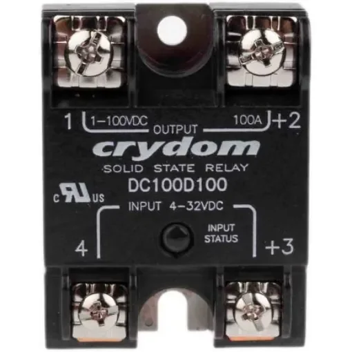 Sensata Crydom Solid State Relay, 100 A Load, Surface Mount, 72 V dc Load, 32 V dc Control - DC100D100 product image
