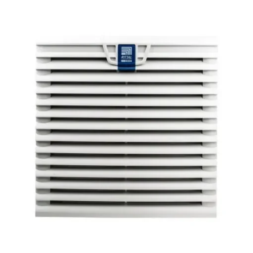 Rittal SK Series Filter Fan, 115 V ac, AC Operation, 205m³/h Filtered, 230m³/h Unimpeded, IP54, 255 x 255mm - 3241110 product image