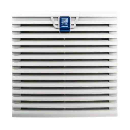 Rittal SK Series Filter Fan, 24 V dc, DC Operation, 205m³/h Filtered, 230m³/h Unimpeded, IP54, 255 x 255mm - 3241124 product image